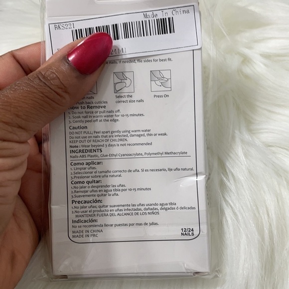 Tan And Red Dragon Decal long Press On Nails - Picture 7 of 8